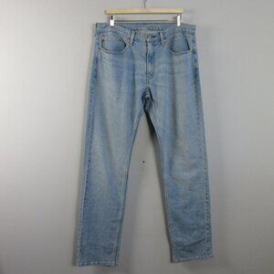 Levi's 559 Men's Relaxed Straight Leg Jeans 36 Blue Cotton Light Wash Denim 876